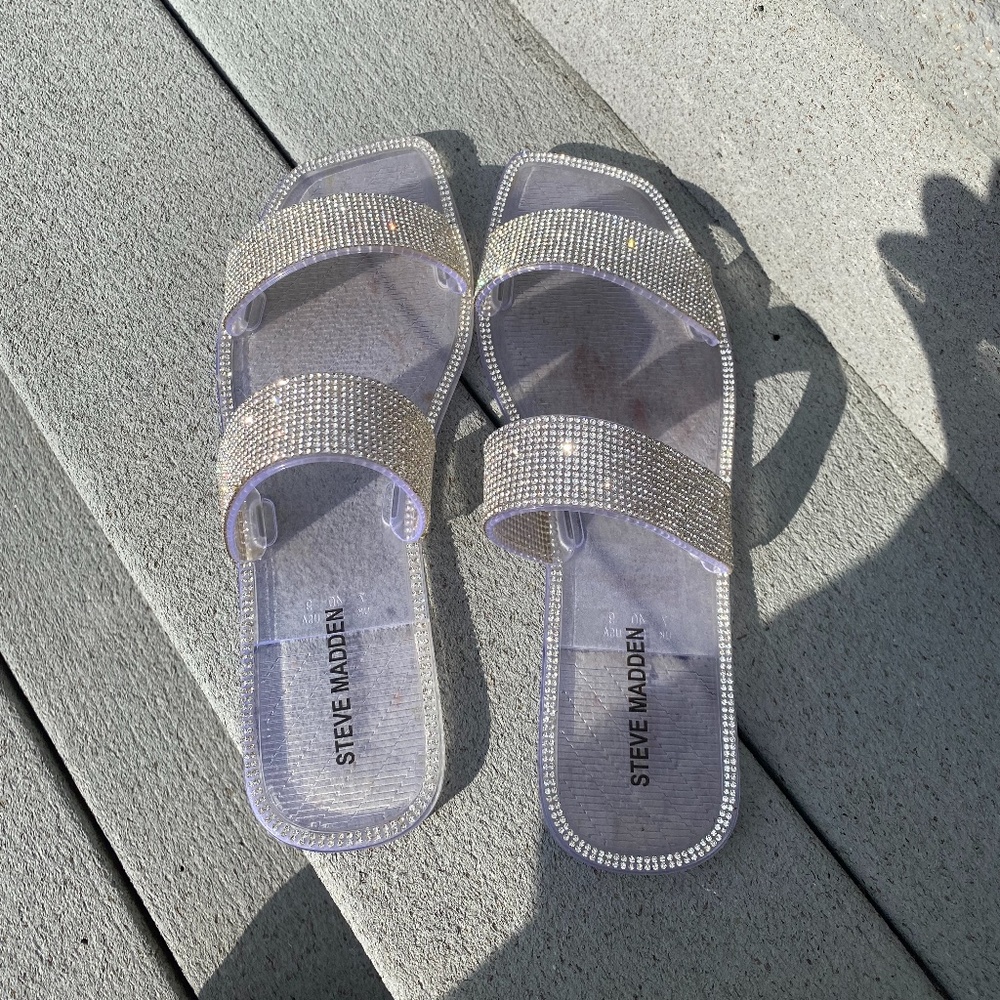 Steve Madden rhinestone jelly’s